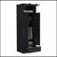 Armoire Falkland avec 1 tiroir et 1 tiroir à charnière avec poignées - noir-461720422