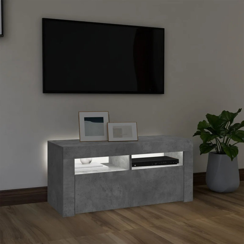 Reine Unfinished TV Stand for TVs up to 40", Concrete Grey