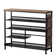 Florrie 4 Tier 19 Pair Solid Wood Shoe Storage with Storage Package and Umbrella Stand
