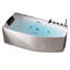 Baignoire de trempage profonde en angle 55,12 po x 28,35 po