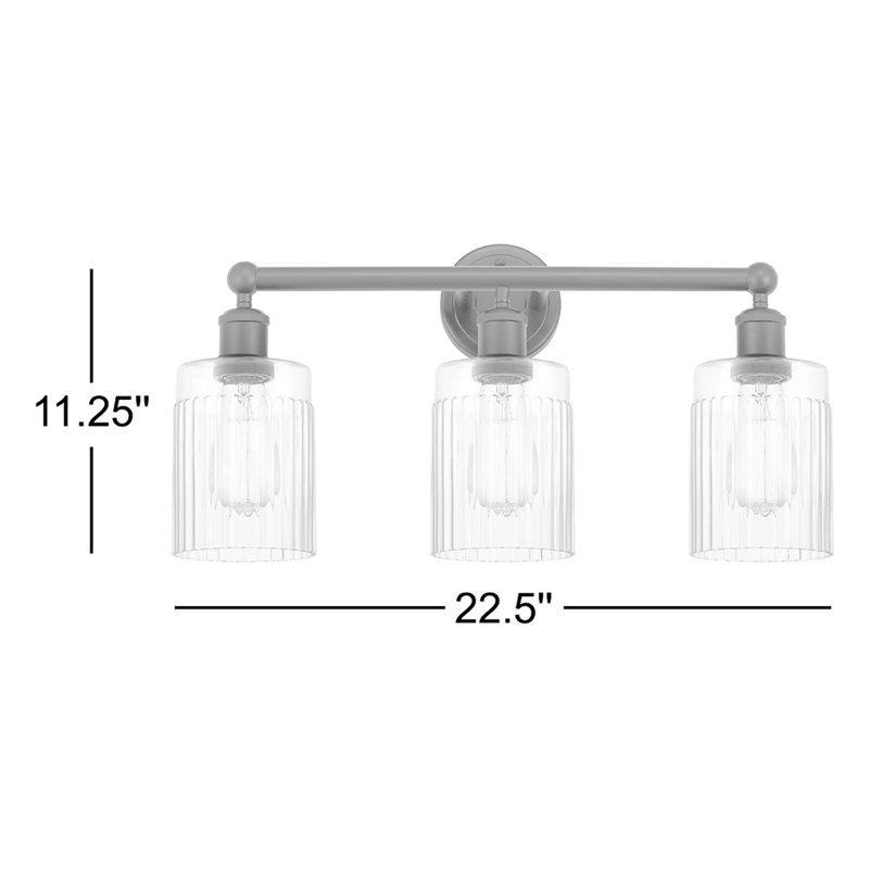 Kamena 3 - Light Dimmable Vanity Light, Matte White, Polished Chrome