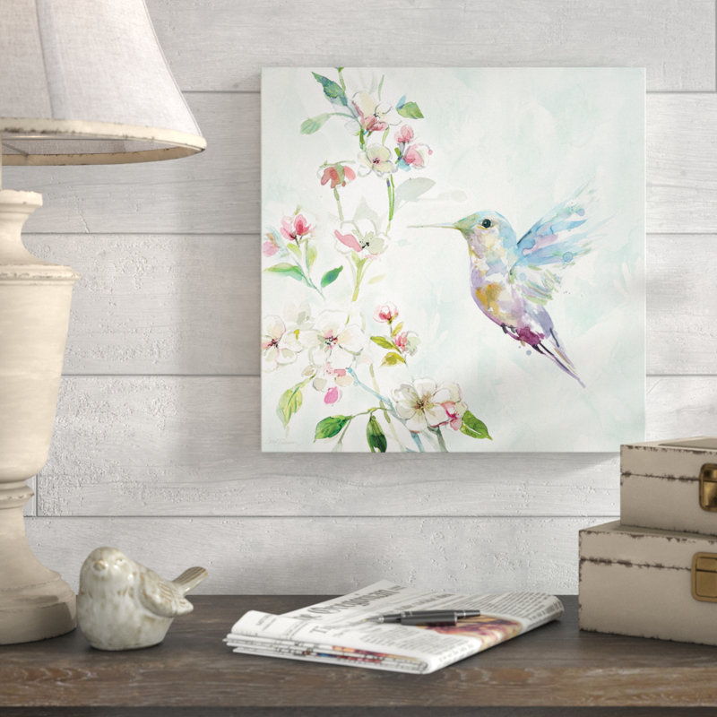 Colibri II - reproduction d'art, H 32 po x l 32 po x P 1,5 po, Toile tendue