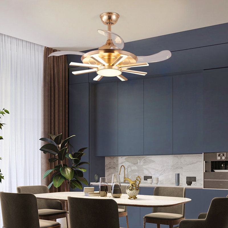 Karneshia Ceiling Fan with LED Lights, 42.51"
