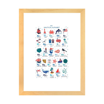 Nautical Alphabet - impression d'art graphique