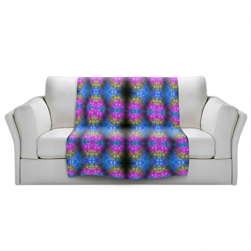 Hand Woven Throw Blanket, 68" W x 80" L