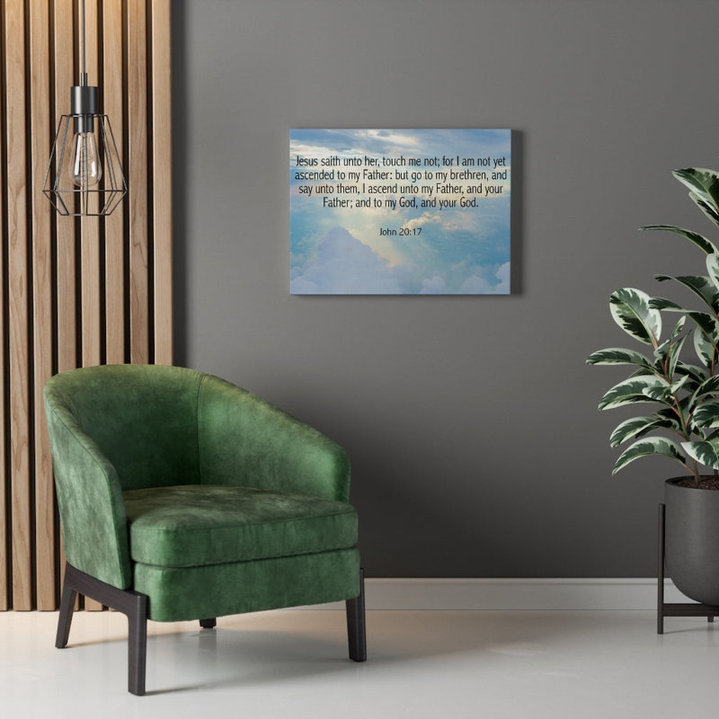 Touch Me Not John 20:17 - Wrapped Canvas Print, 46cm H x 61cm W