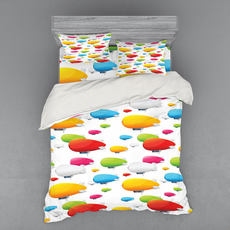 Modern & Contemporary Polyester Duvet Cover, Queen Duvet Cover + 3 Additional Pieces