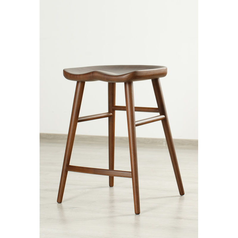 Alma Bar Chair, Matte Brown, Counter Stool (25” Seat Height)
