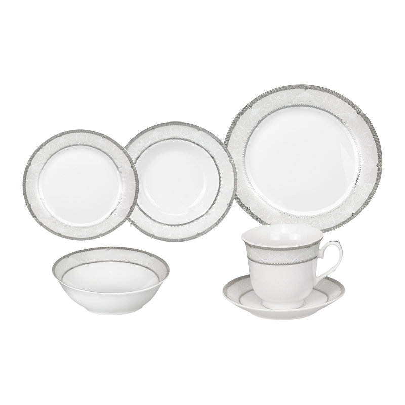 Service de vaisselle 24 pièces, service pour 4 Racconigi