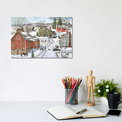 Life On The Farm by Bob Fair - Wrapped Canvas Print