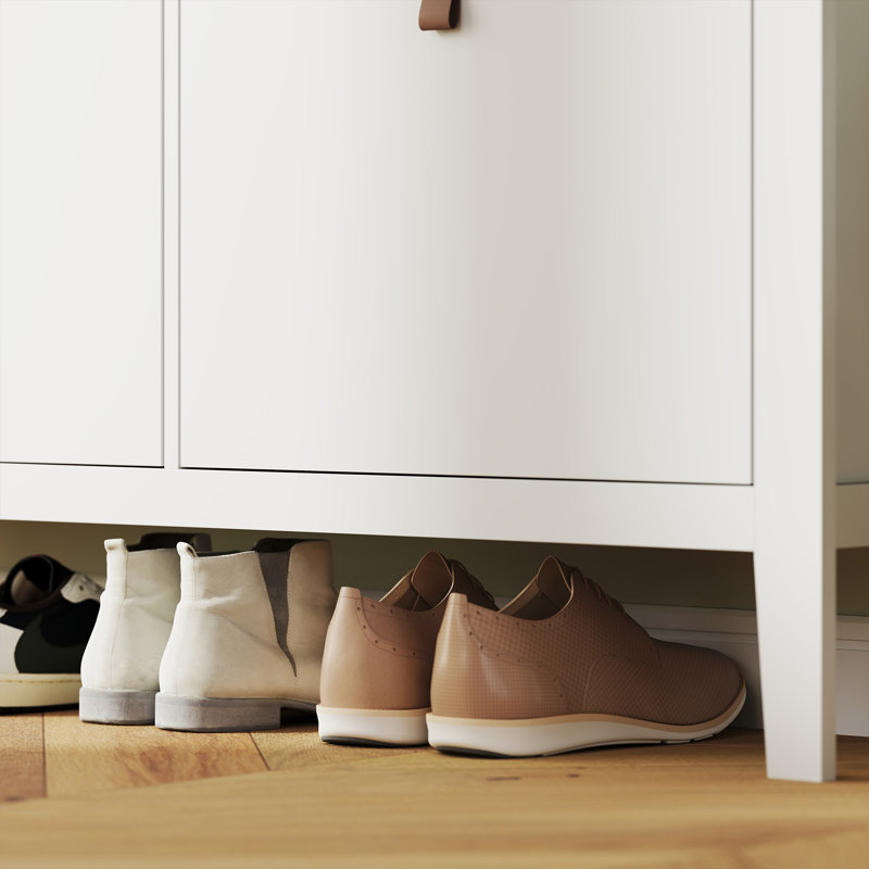 20 Pair Shoe Storage Cabinet, White