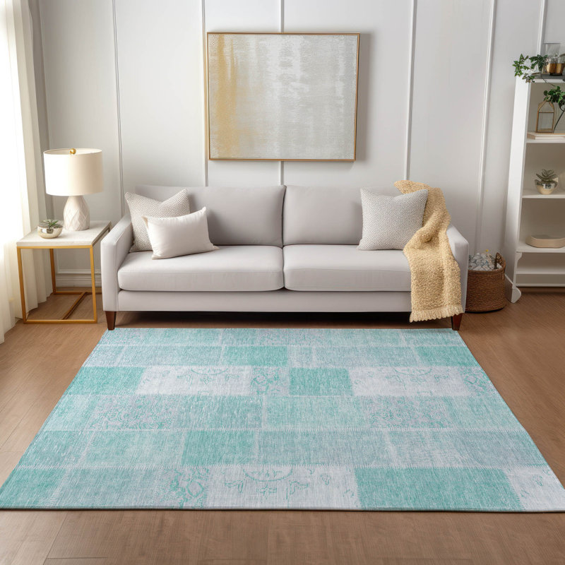 Patchwork Indoor / Outdoor Rug, Rectangle 2'6" x 3'10"