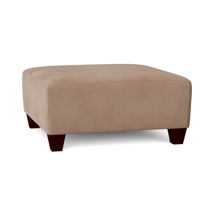 Andrighetti Upholstered Ottoman, Bulldozer Mocha