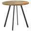 Pineview Round Solid Wood Top Metal Base Dining Table