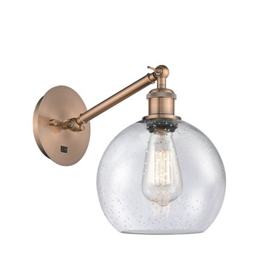 Applique murale 1 lumière 8 po avec bras ajustable Shauna 8 po.
