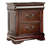 Traditional Cherry Solid Wood Nightstand - 2 Drawers, Hidden Top Drawer, Intricate Accents, Bedside Table | Gift Idea