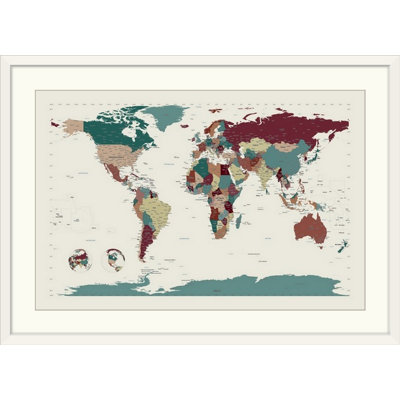 Francy «World Map» par Bellen, impression