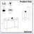 Kitchen Table Set, Dining Table and Chairs for 2, 3 Piece Dining Room Table Set with 2 Upholstered