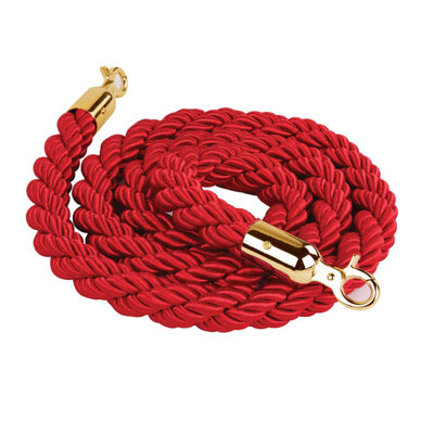 Corde de chandelier rouge torsadée
