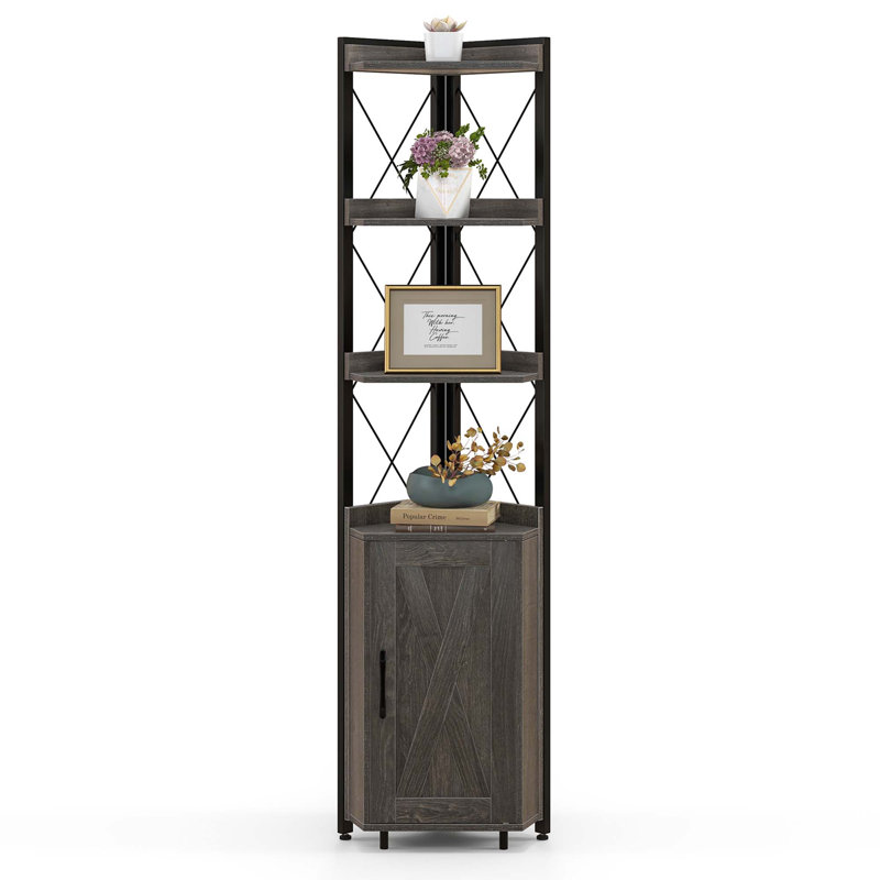 Imron Corner Storage Bookcase