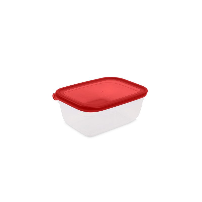 Durable 6-Piece Storage Box Set, Red & Anthracite | BPA-Free Plastic, Sizes: 5.5 x 8.0 x 2.6 in (2 pcs), 4.7 x 6.5 x 2.2 in (2 pcs), 3.9 x 5.5 x 1.8 in (2 pcs) | Dishwasher Safe, Perfect for Organizing Home & Office Spaces