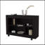 Console en mélamine avec rangement ouvert Wengue