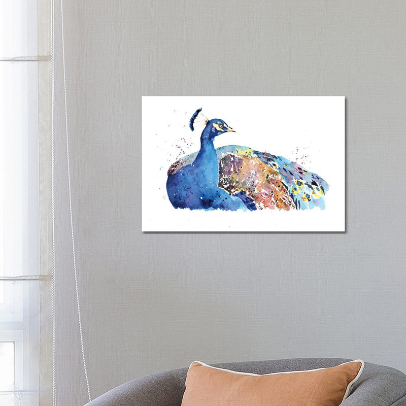 Peacock - Wrapped Canvas Painting