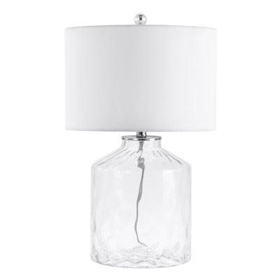 Lampe de table transparente 23 po Roseburg