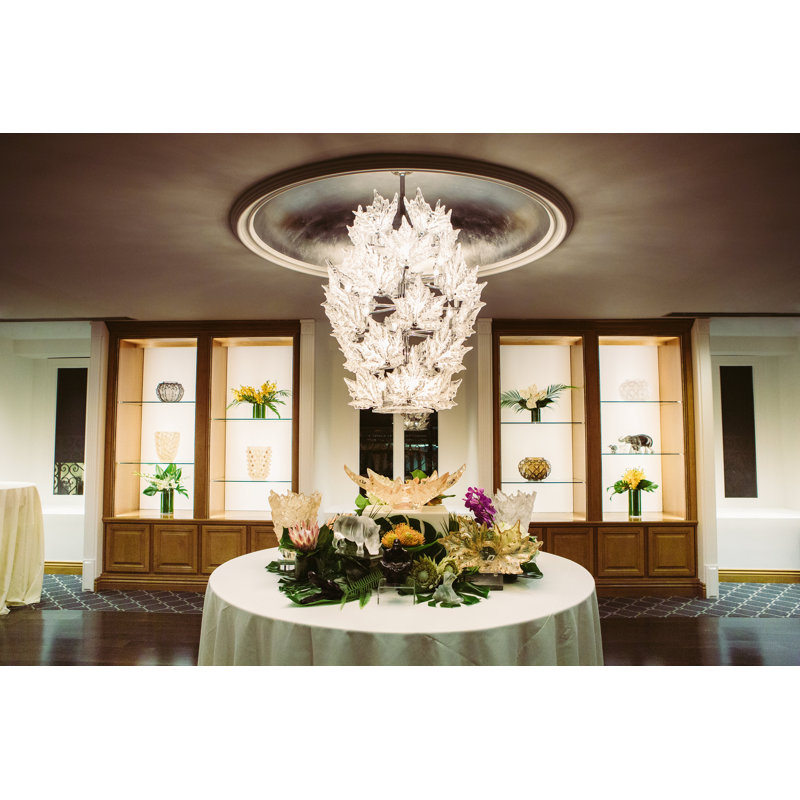 Champs-Élysées Handmade Crystal Table Vase, Gold Luster