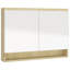 17 Stories Bathroom Mirror Cabinet 80X15x60 Cm MDF-2006528047