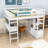 Genina Kids Full Loft Bed with Drawers-178459833