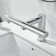 Chrome Touchless Faucet with Integrated Soap Dispenser and High Speed Hand Dryer
