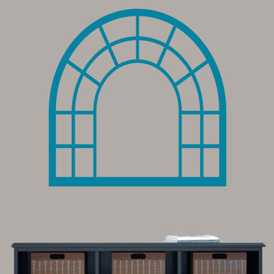 Décalcomanie murale cadre de fenêtre arched
