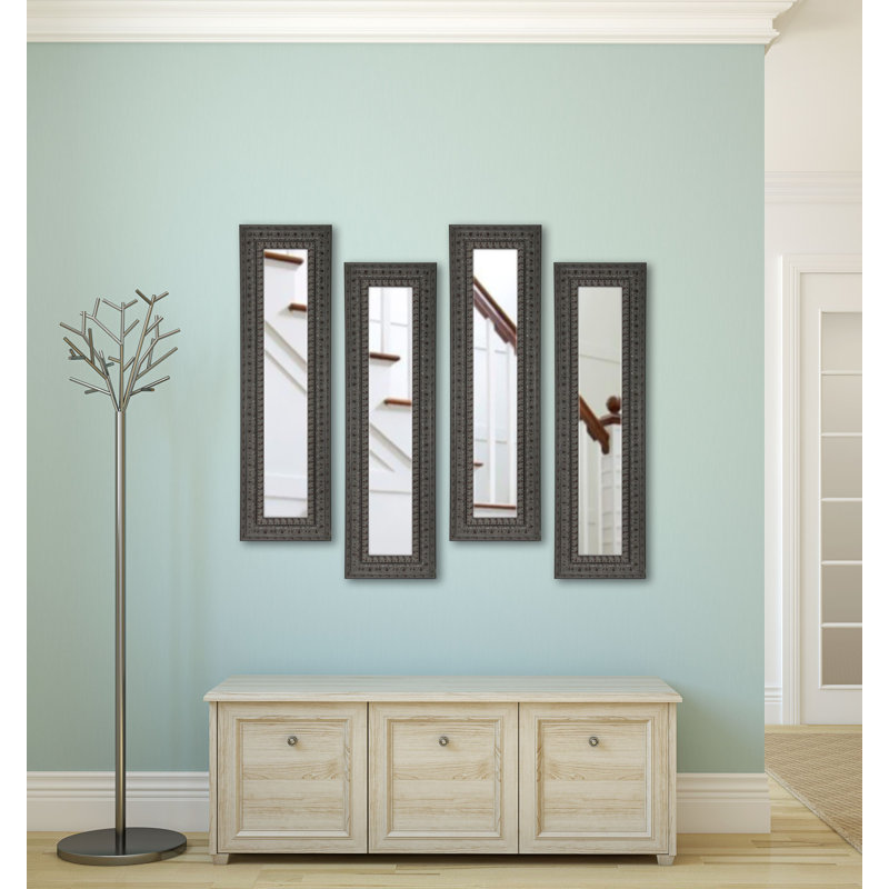 Ensemble de 4 miroirs vénitiens 4 pièces Derrell, H 29,5 po x l 11,5 po