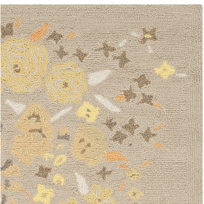 Martha Stewart Wool Pile Floral Rug, Runner 2'3" x 10'