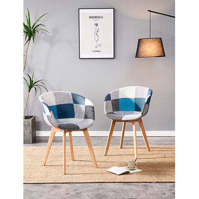 Tuxe 17.371'' H Fabric Upholstered Side Chair