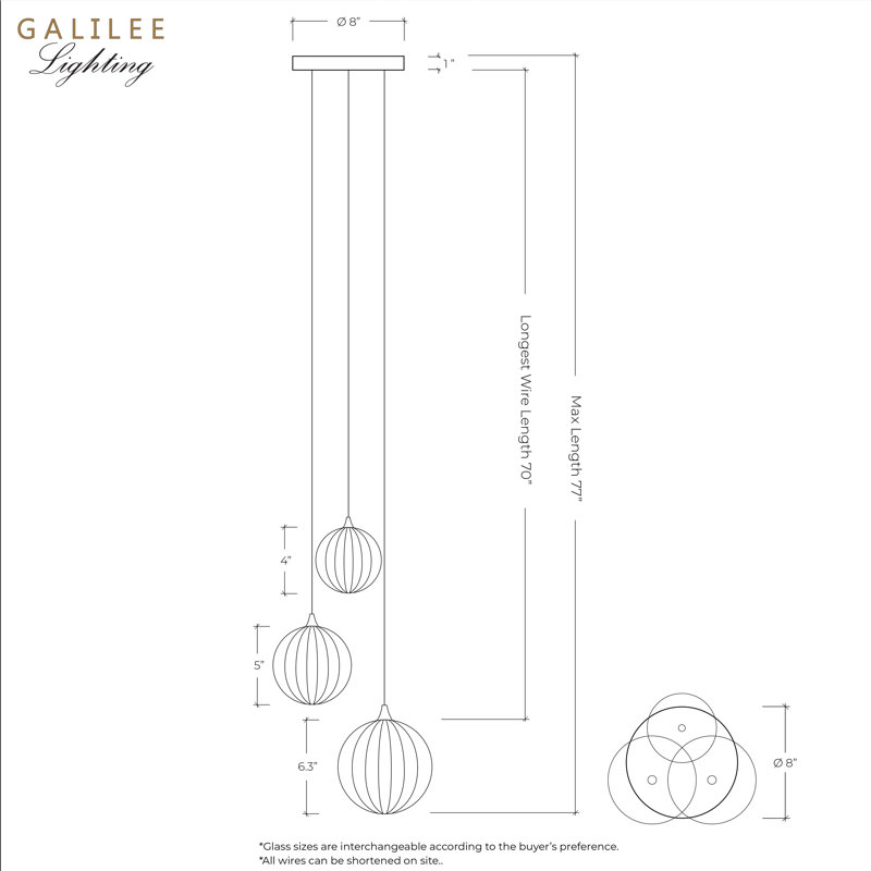 Vine 3 - Light LED Pendant, Chrome