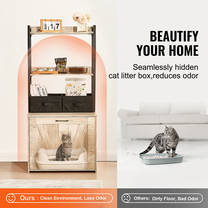 Microfiber Litter Box Enclosure