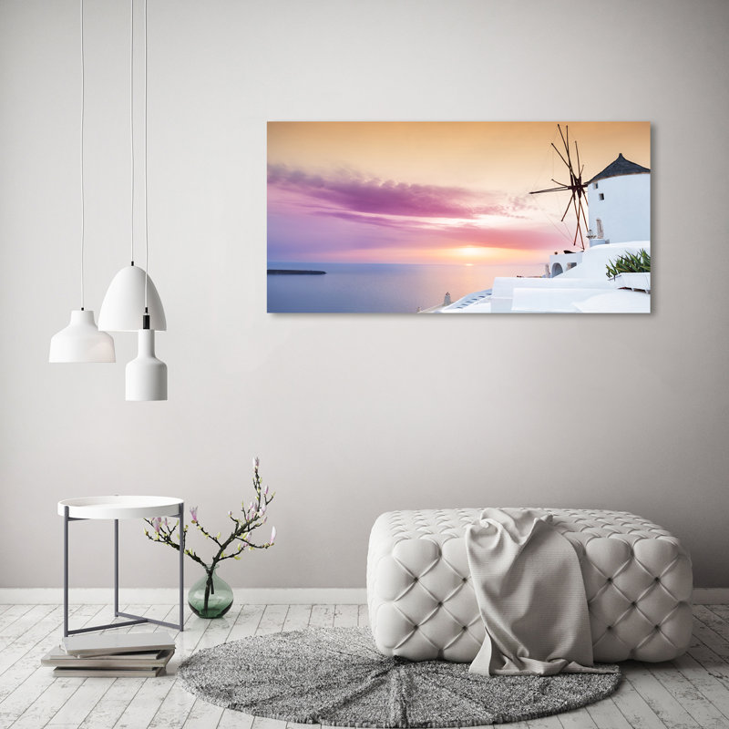 Santorini Greece - Wrapped Canvas Print