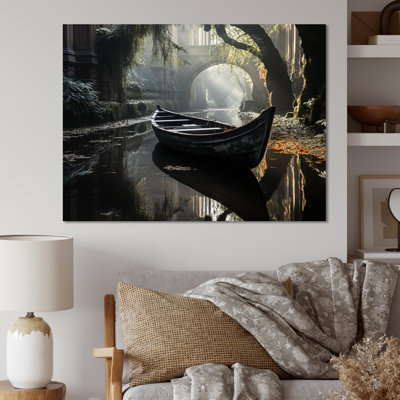 " Canal Quiet Passage Charcoal I "