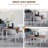 Jazzae Wood Kitchen Table, Drop Leaf Tables for Small Spaces, Folding Dining Table-506081394-506081397