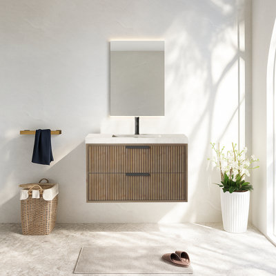 Ensemble de meuble-lavabo flottant avec lavabo simple 36 po Maxbano