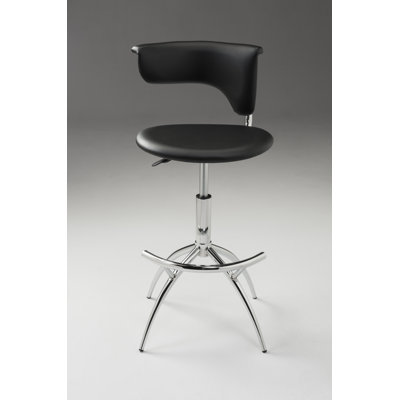 Pangburn Upholstered Adjustable Height Counter Stool