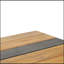 Table de salle à manger Lindsey avec plateau en bois d'acacia durable et design industriel, parfaite pour les maisons modernes