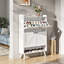 20 Pair Shoe Storage Cabinet With 2 Drawers and Adjustable Shelves-360221099