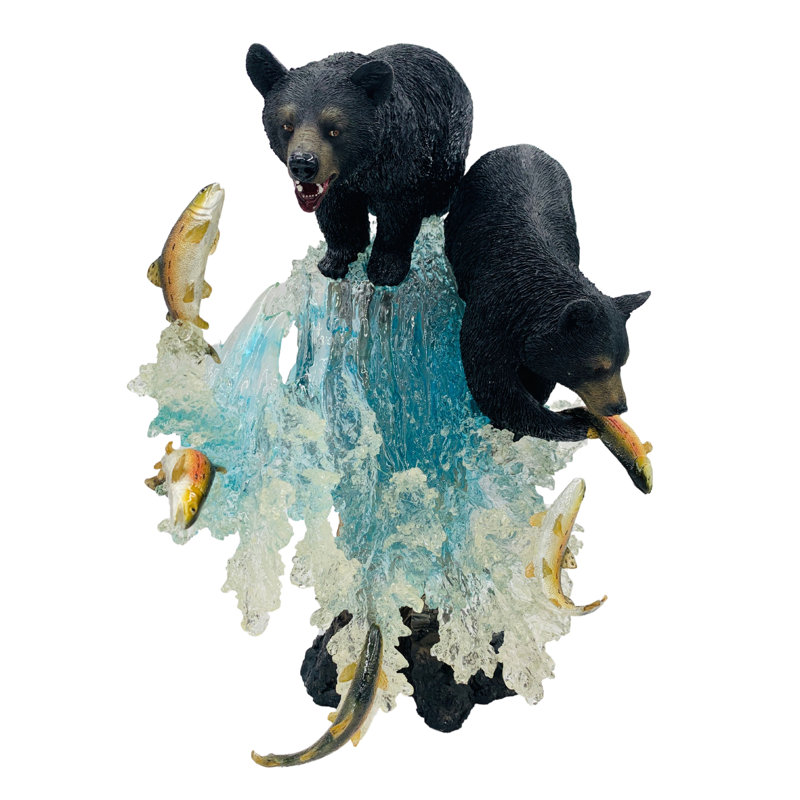 Statue d'ours noir Piketon