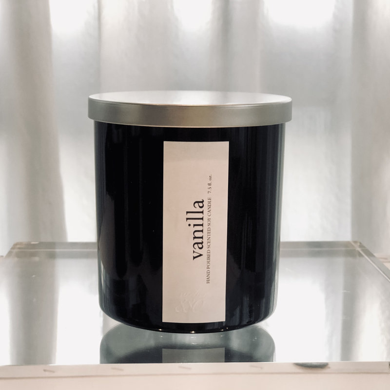 Dark Collection Vanilla Scented Jar Candle