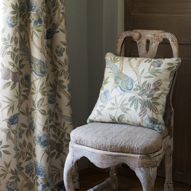 Abbeville Fabric, Russet/Sand