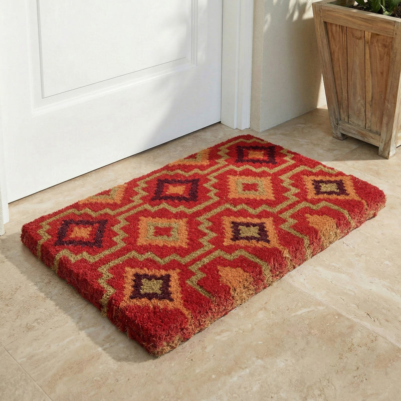 Paillasson Yaneira Lhasa Kilim, 24" x 36" - Thick