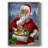 Quiet Santa Framed Print - Solid Wood-1436917569
